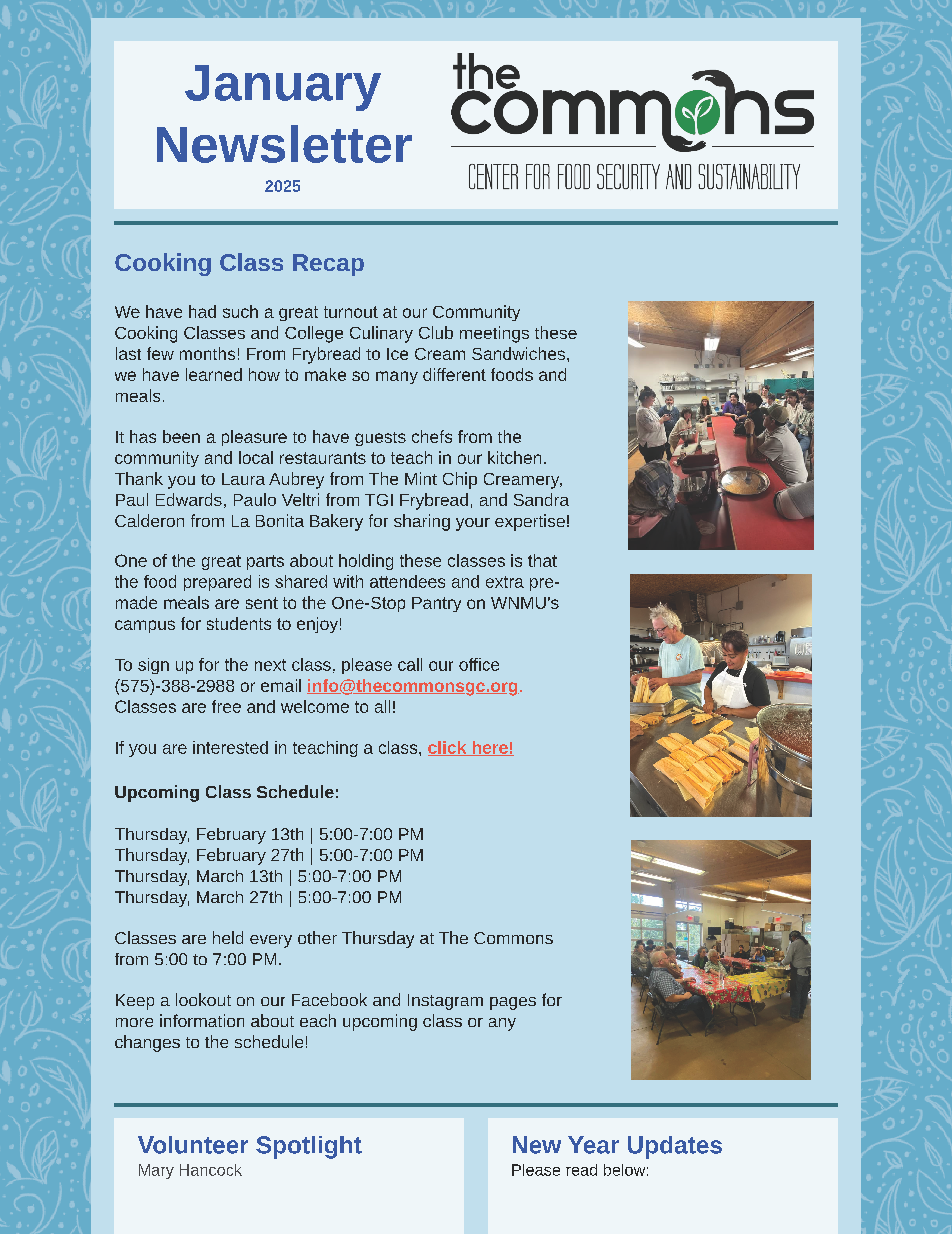 January 2025 Newsletter